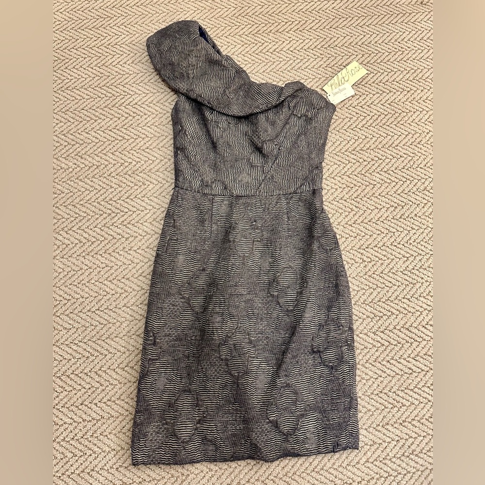 NWT - classy One-Shoulder Lela Rose Dress